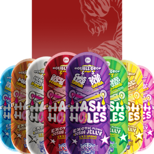 WAZABI EXOTICS 2G HASH HOLE DOUBLE DROP THC-P LIVE ROSIN JELLY PREROLLS 2CT 10/PK